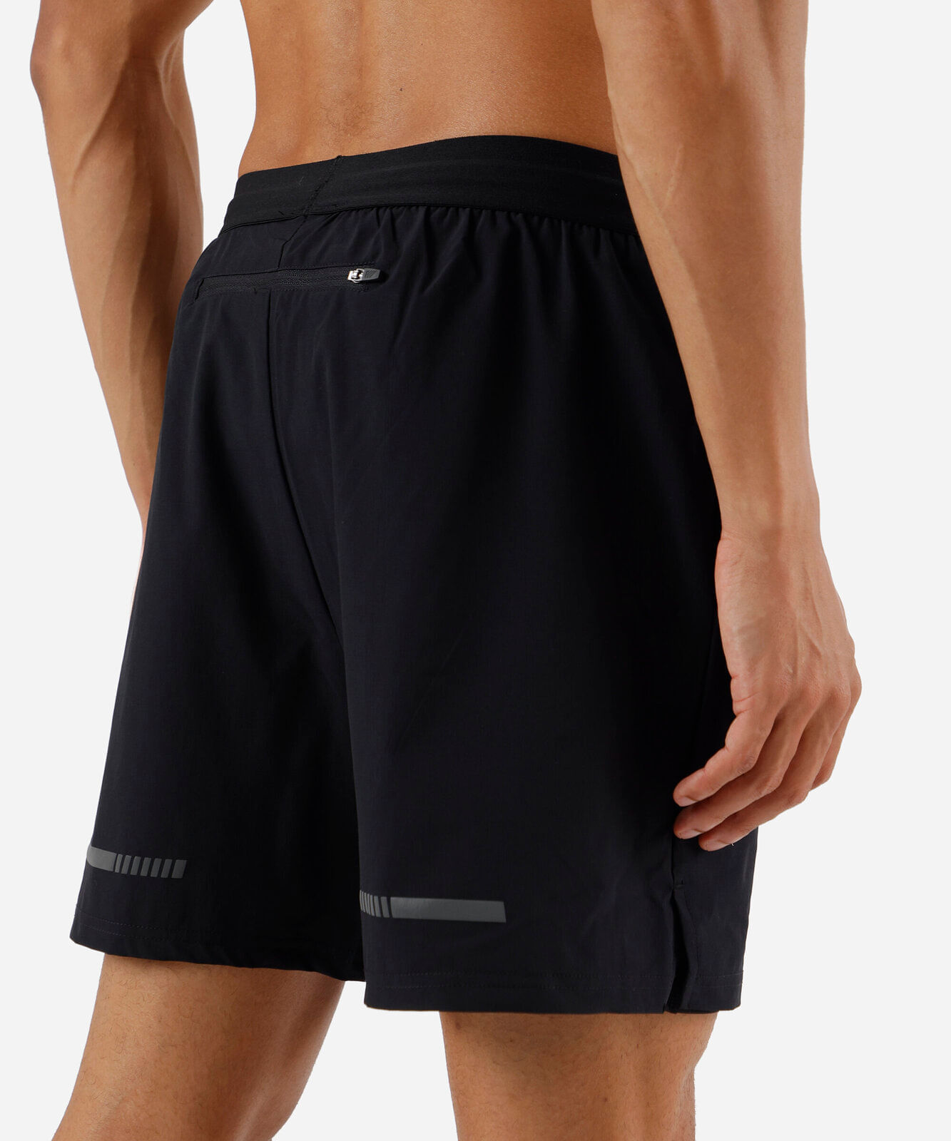 short masculino esportivo com bermuda de compressão preto