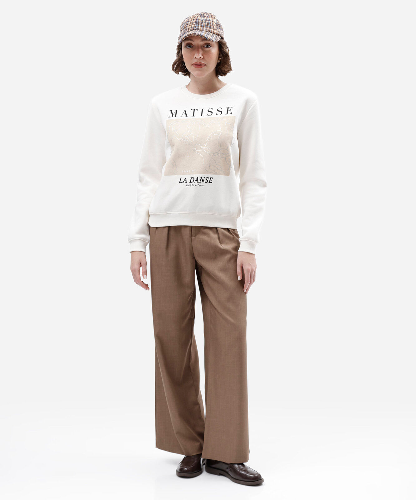 blusão feminino de moletom matisse off white