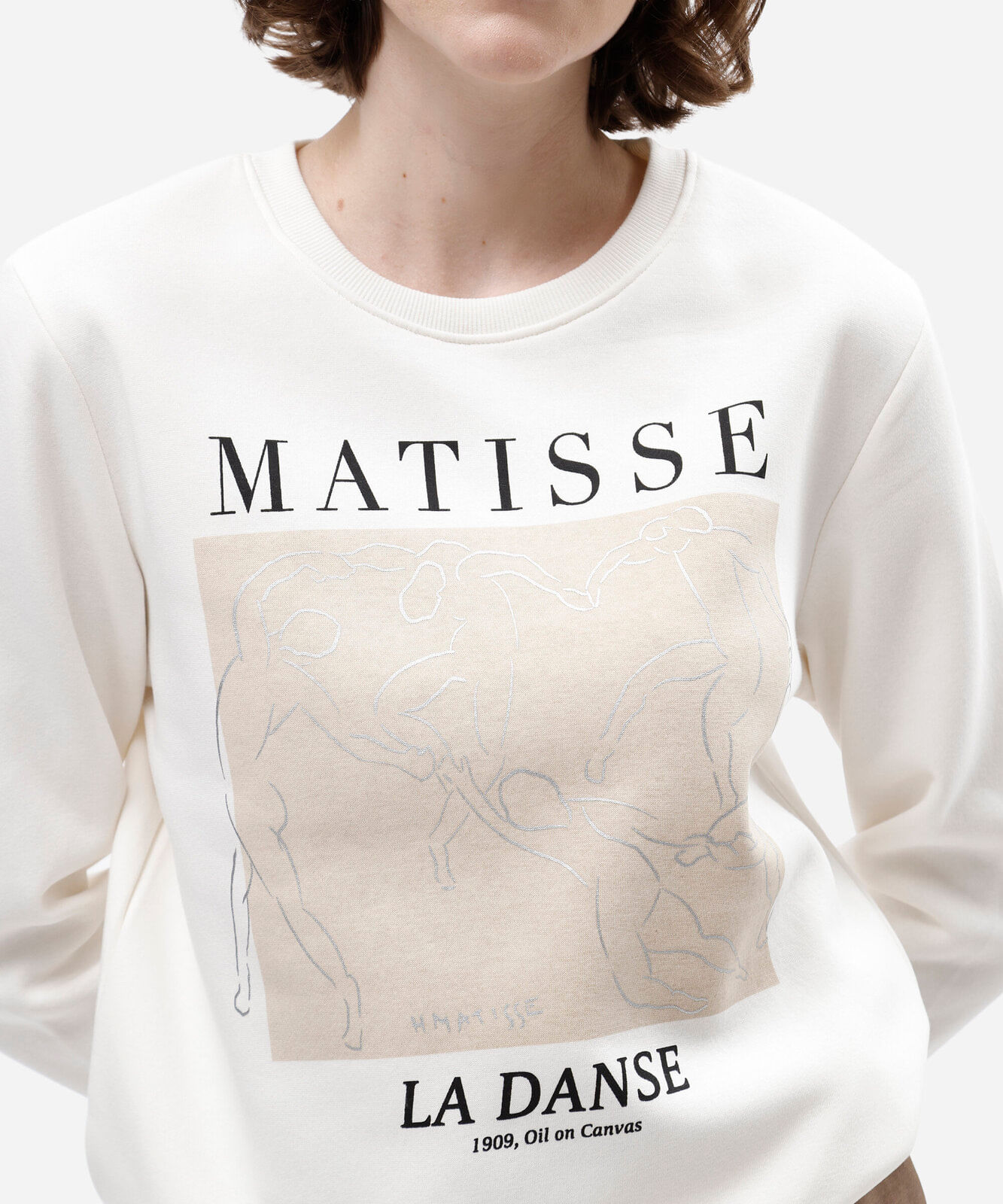 blusão feminino de moletom matisse off white