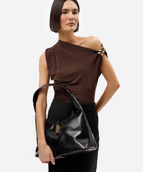 bolsa hobo mindset preta