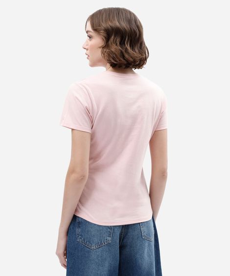camiseta feminina de algodão manga curta keroppi rosa