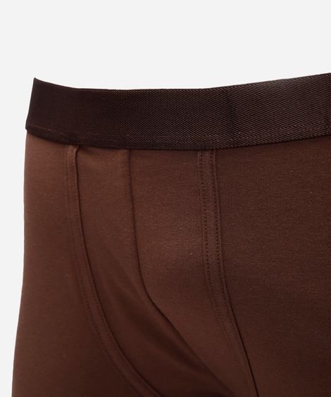 cueca boxer masculina de algodão marrom