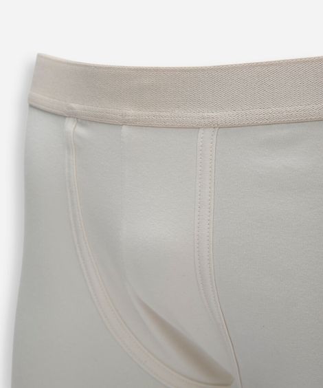 cueca boxer masculina de algodão off white