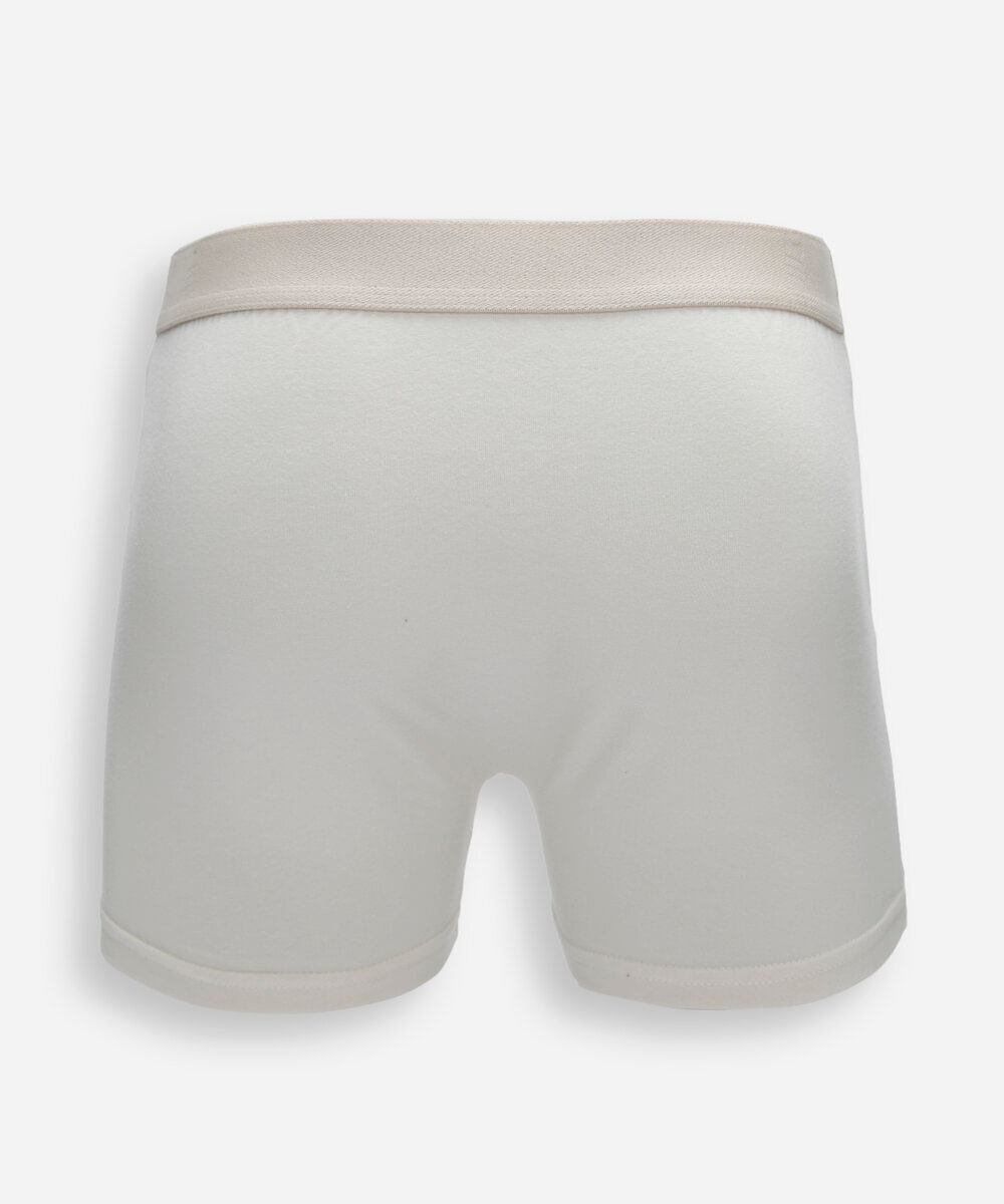 cueca boxer masculina de algodão off white