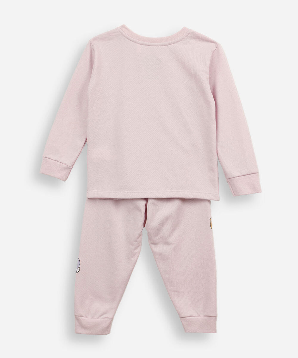 pijama longo infantil patrulha canina rosa