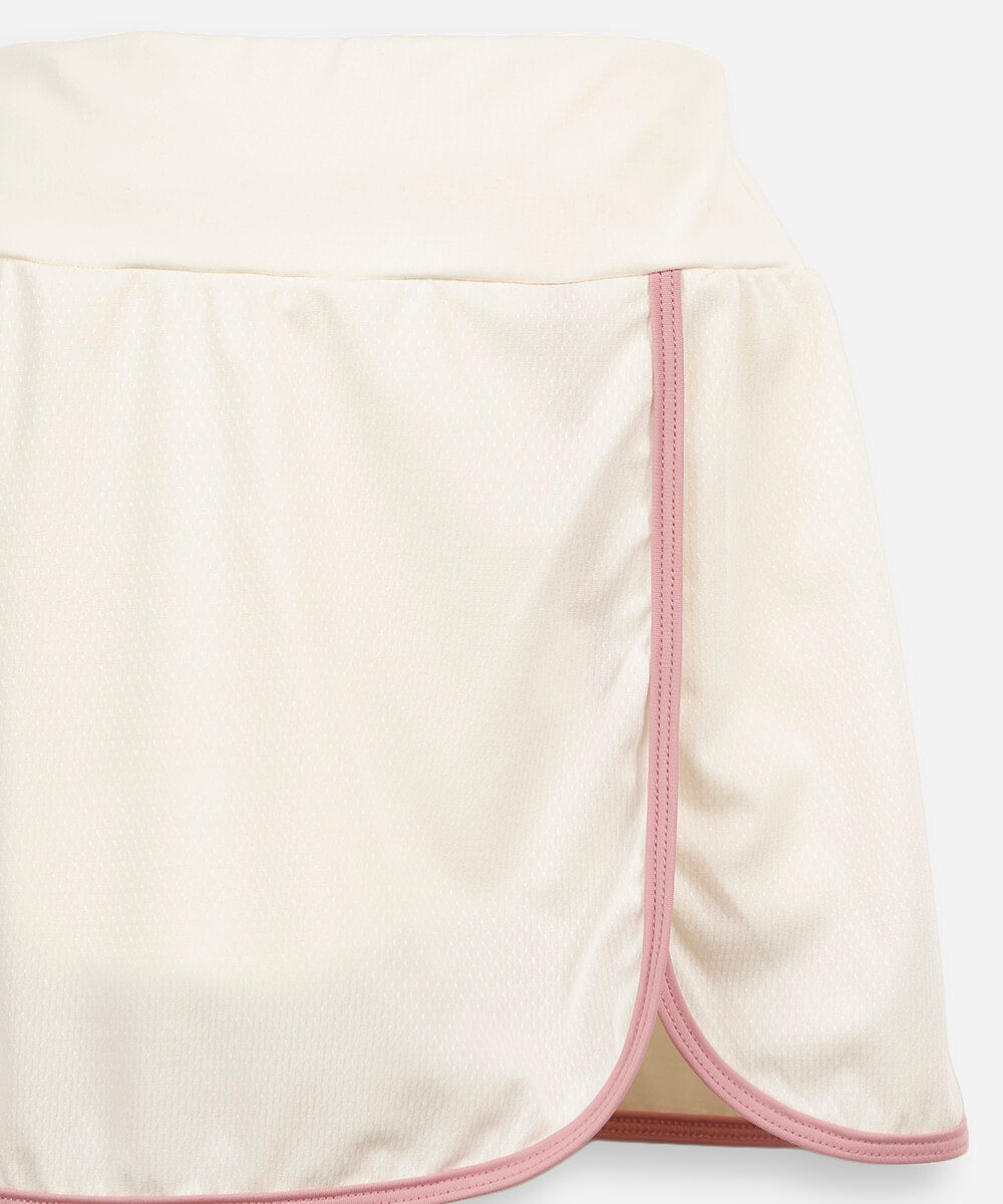 saia curta infantil esportiva off white