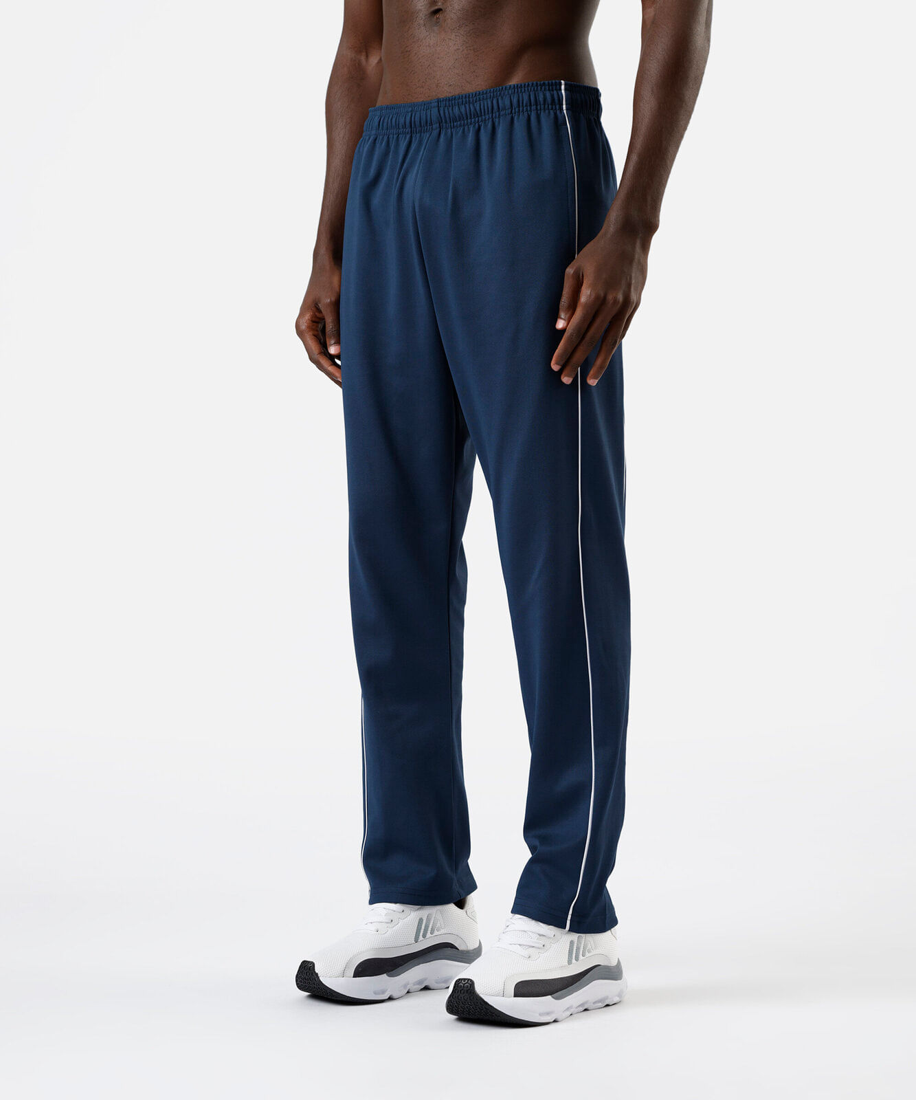 calça esportiva masculina com nervuras azul