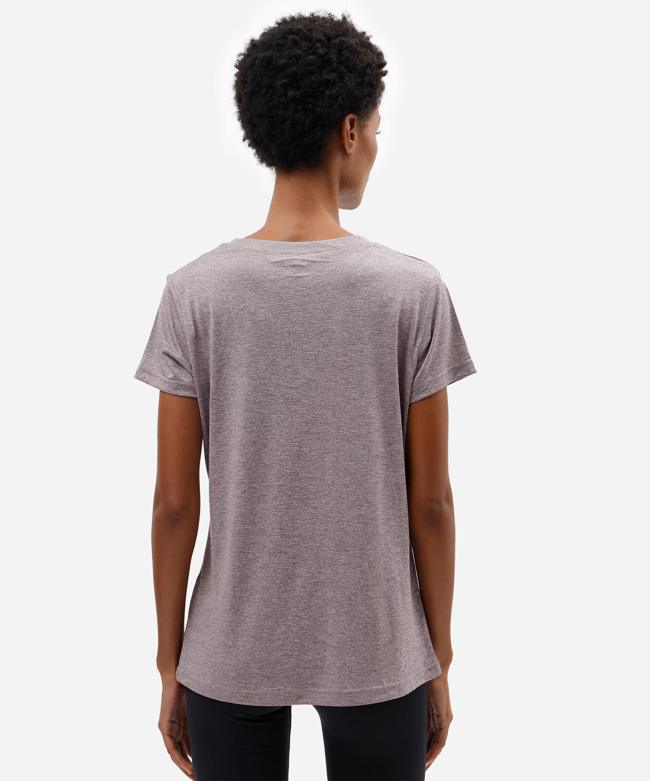 blusa esportiva manga curta roxa