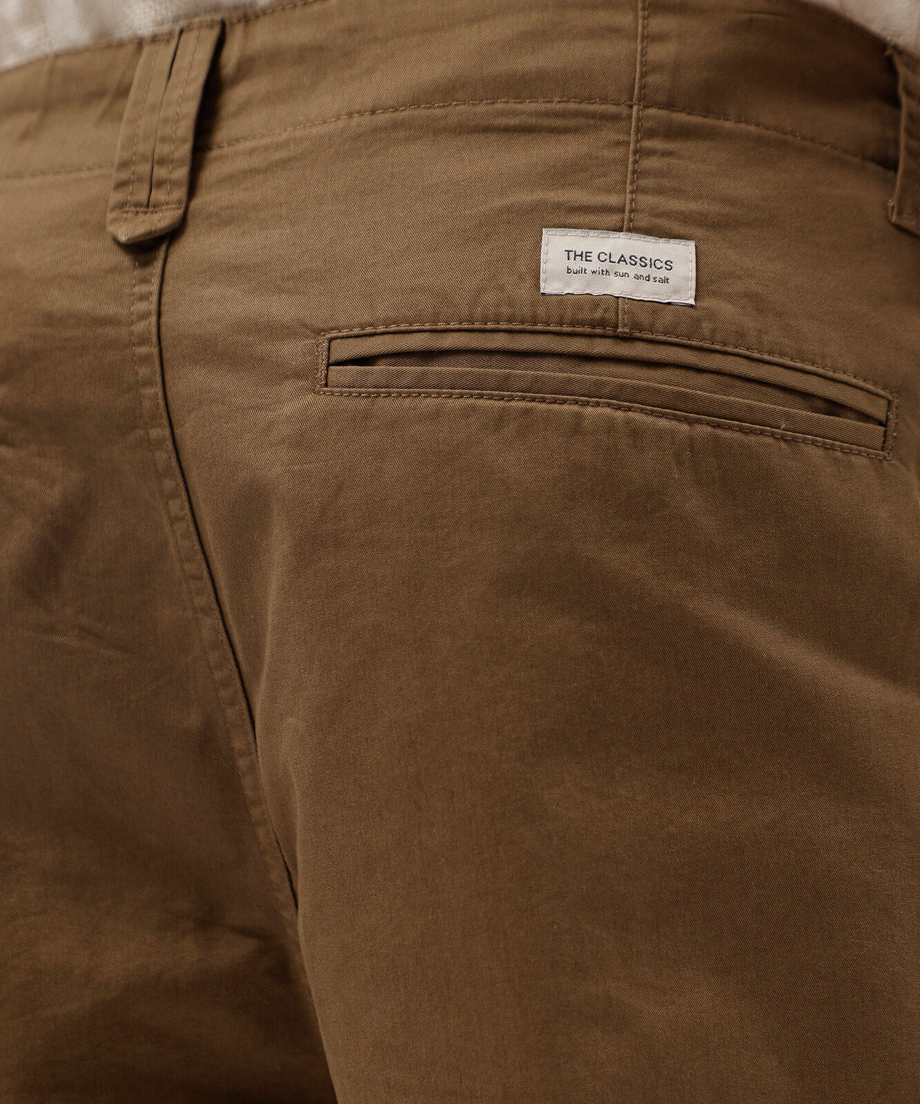 bermuda masculina reta chino marrom
