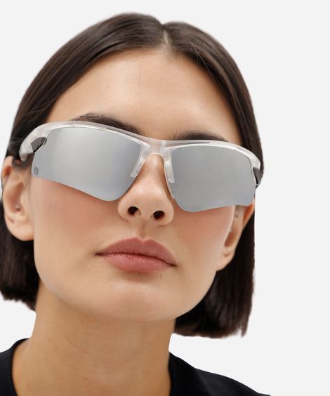 óculos de sol esportivo unissex de acetato transparente