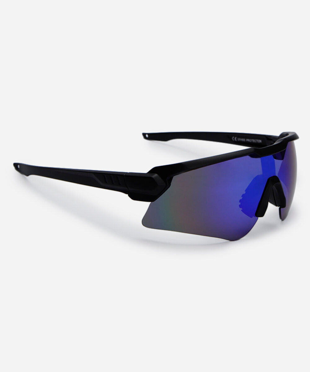 óculos de sol esportivo unissex de acetato preto