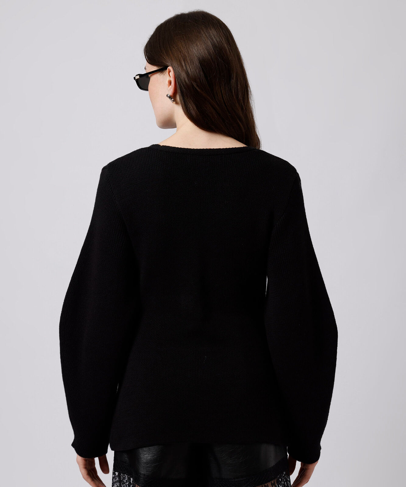 cardigan acinturado feminino de tricot mindset preto