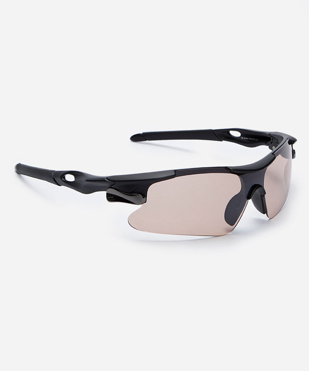 óculos de sol esportivo unissex de acetato marrom
