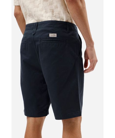 bermuda masculina reta chino azul