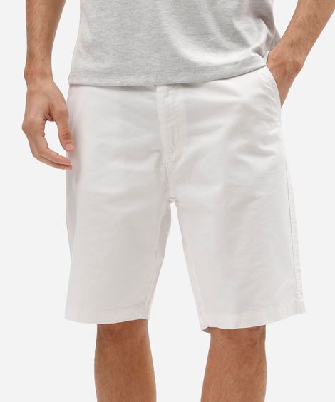 bermuda masculina reta chino branca