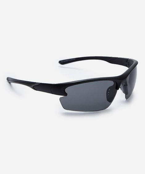 óculos de sol esportivo unissex de acetato preto