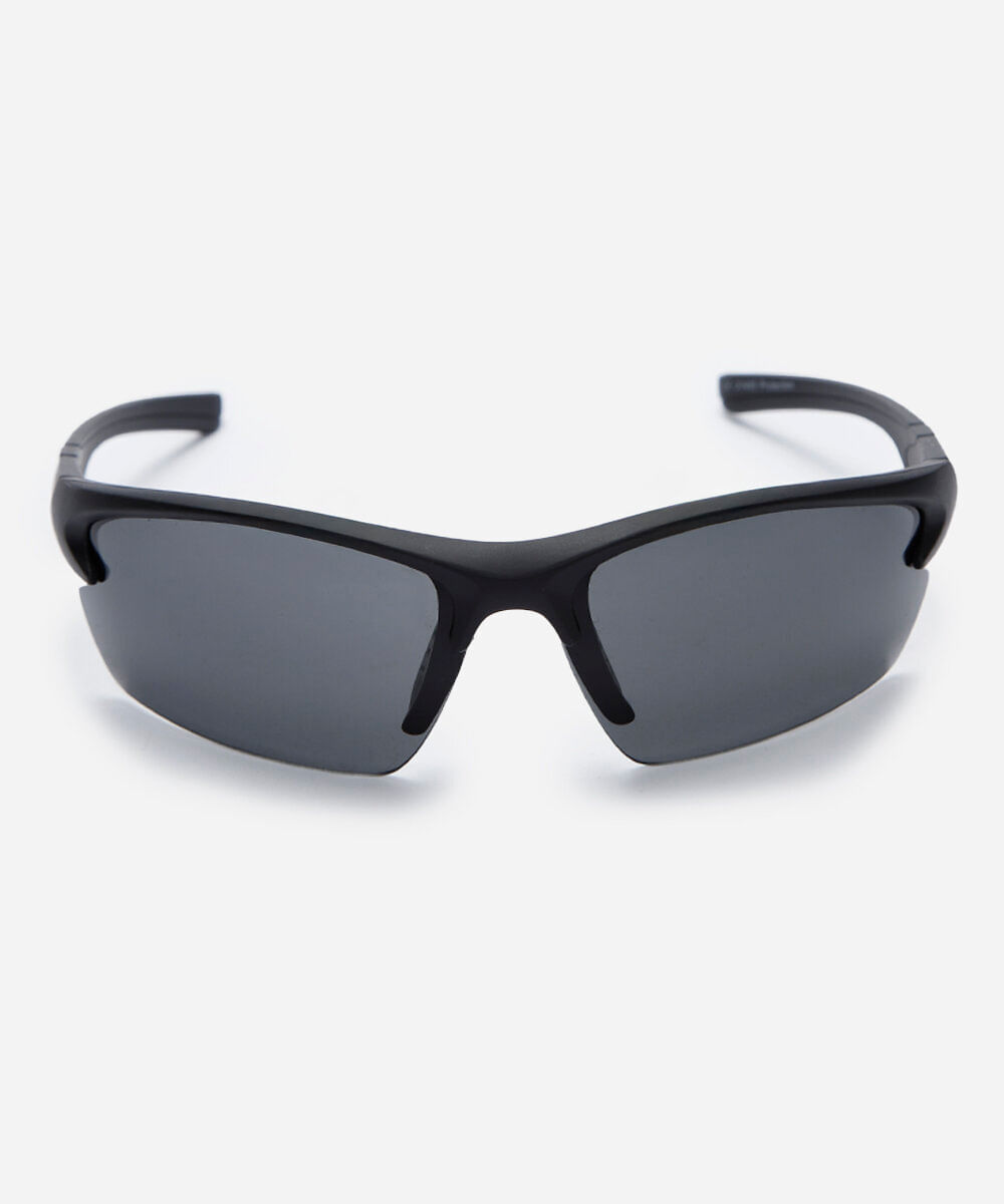 óculos de sol esportivo unissex de acetato preto