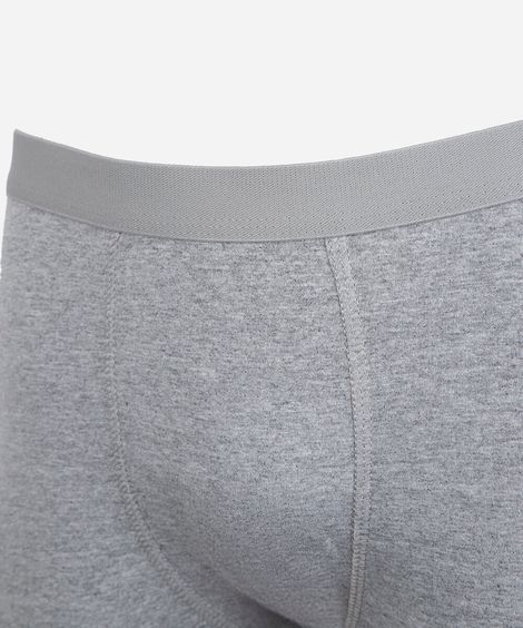 cueca boxer masculina de algodão cinza