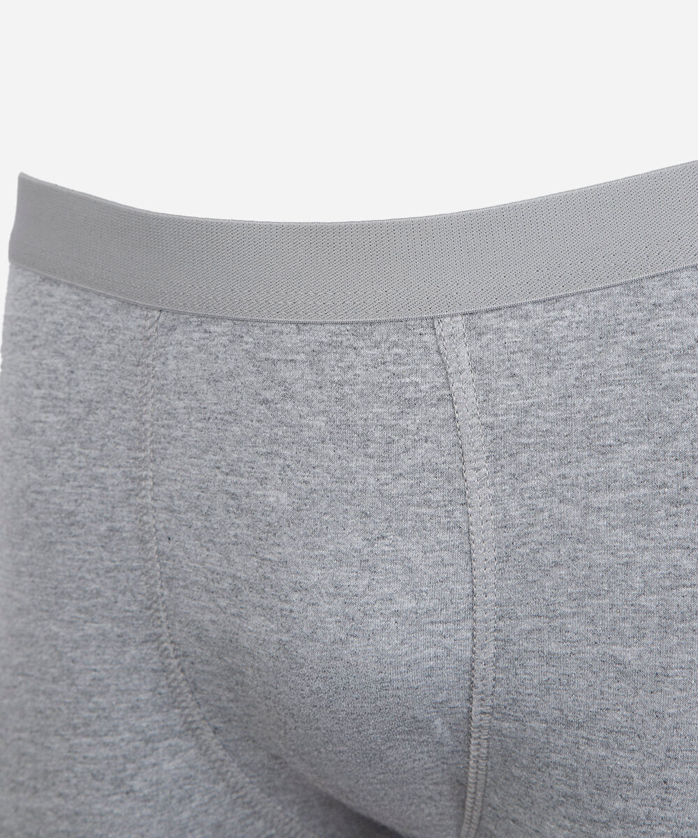 cueca boxer masculina de algodão cinza
