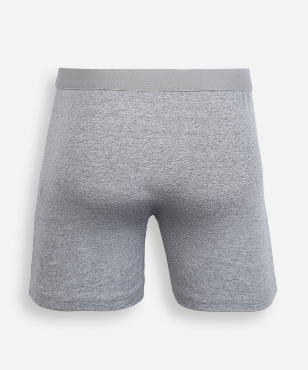 cueca boxer masculina de algodão cinza
