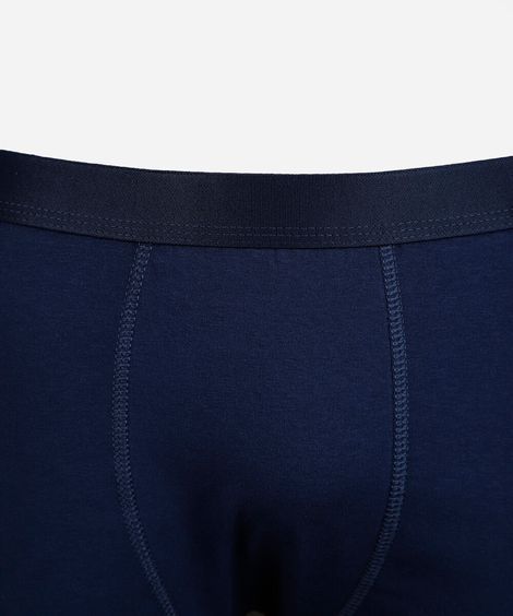 cueca boxer masculina de algodão azul