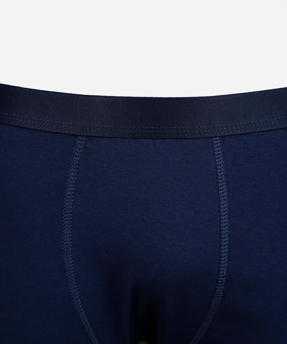 cueca boxer masculina de algodão azul