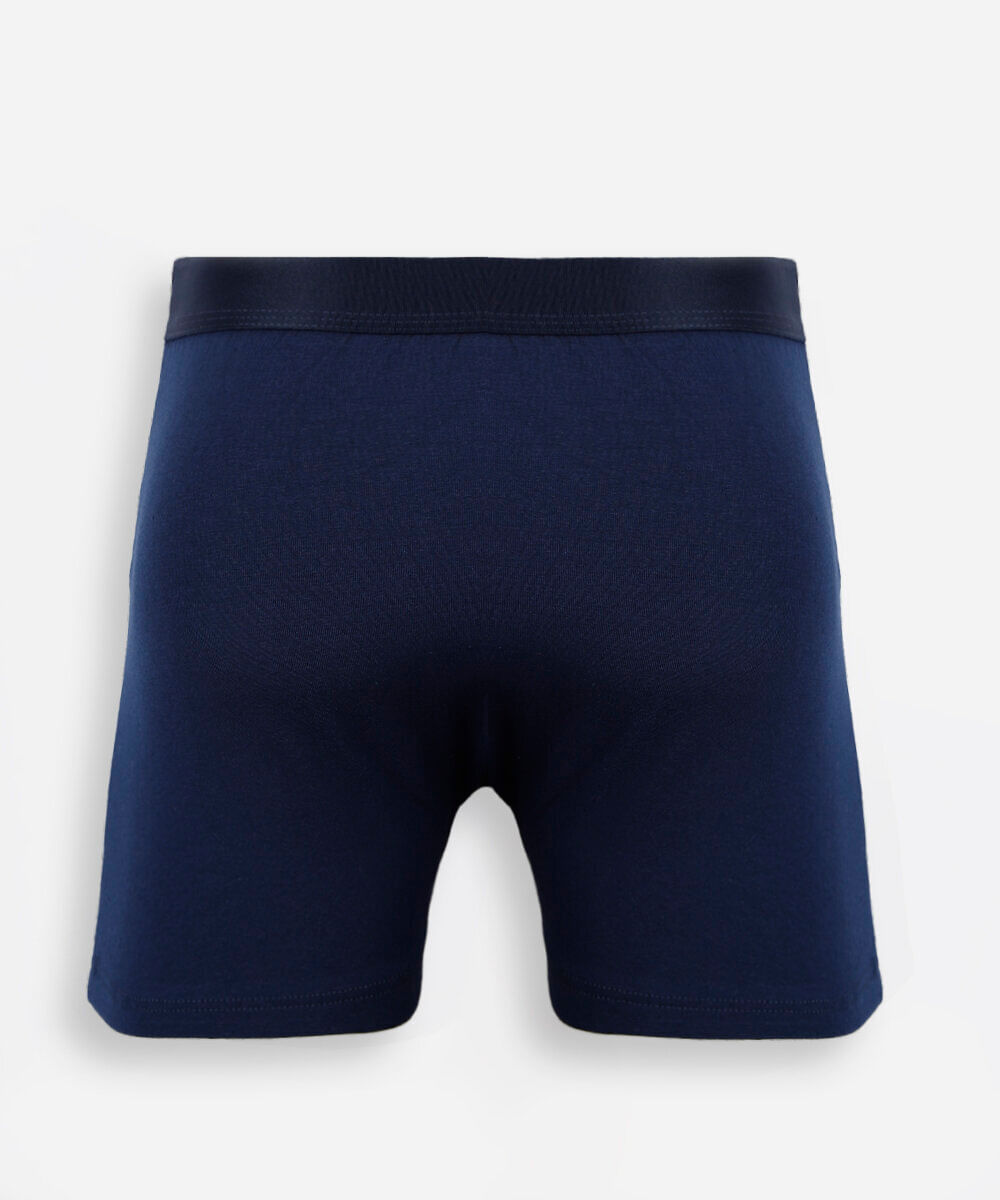 cueca boxer masculina de algodão azul