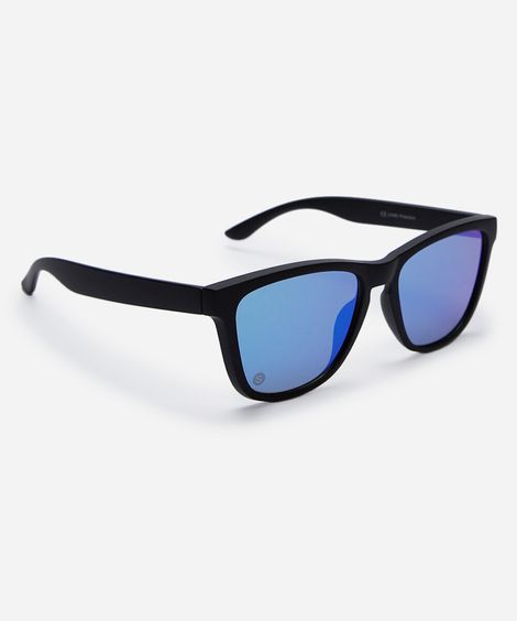 óculos de sol esportivo unissex de acetato preto