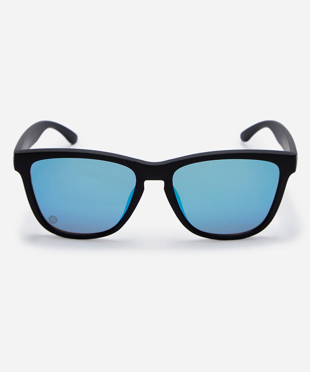 óculos de sol esportivo unissex de acetato preto