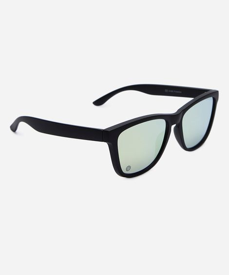 óculos de sol esportivo unissex de acetato preto