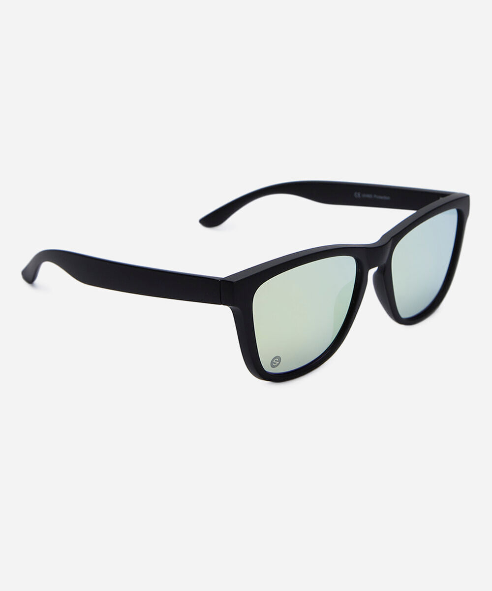 óculos de sol esportivo unissex de acetato preto