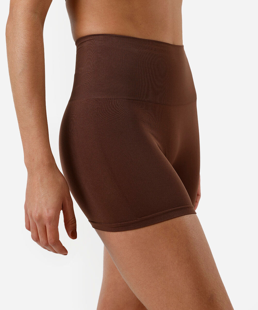 kit de 2 bermudas de poliamida sem costura colorido