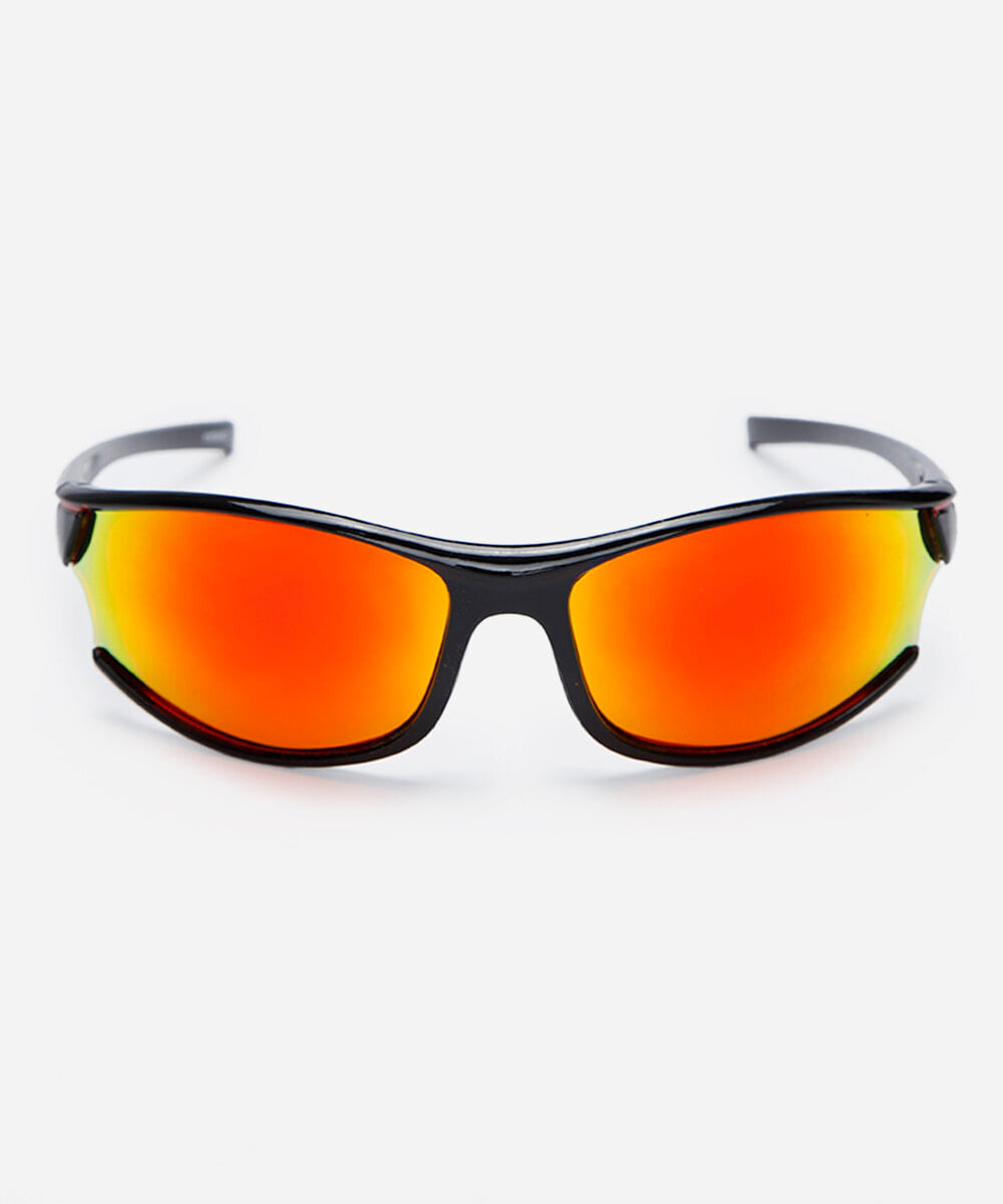 óculos de sol esportivo masculino de acetato preto
