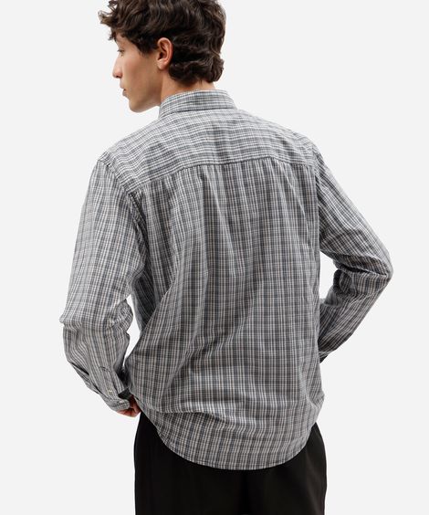 camisa masculina com algodão manga longa xadrez colorida