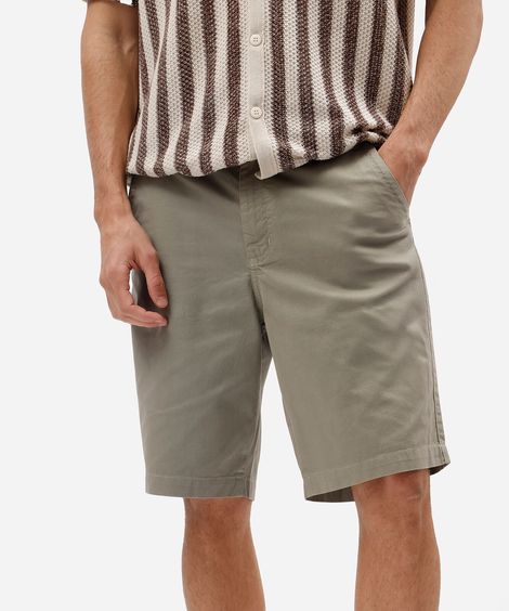 bermuda masculina reta chino verde