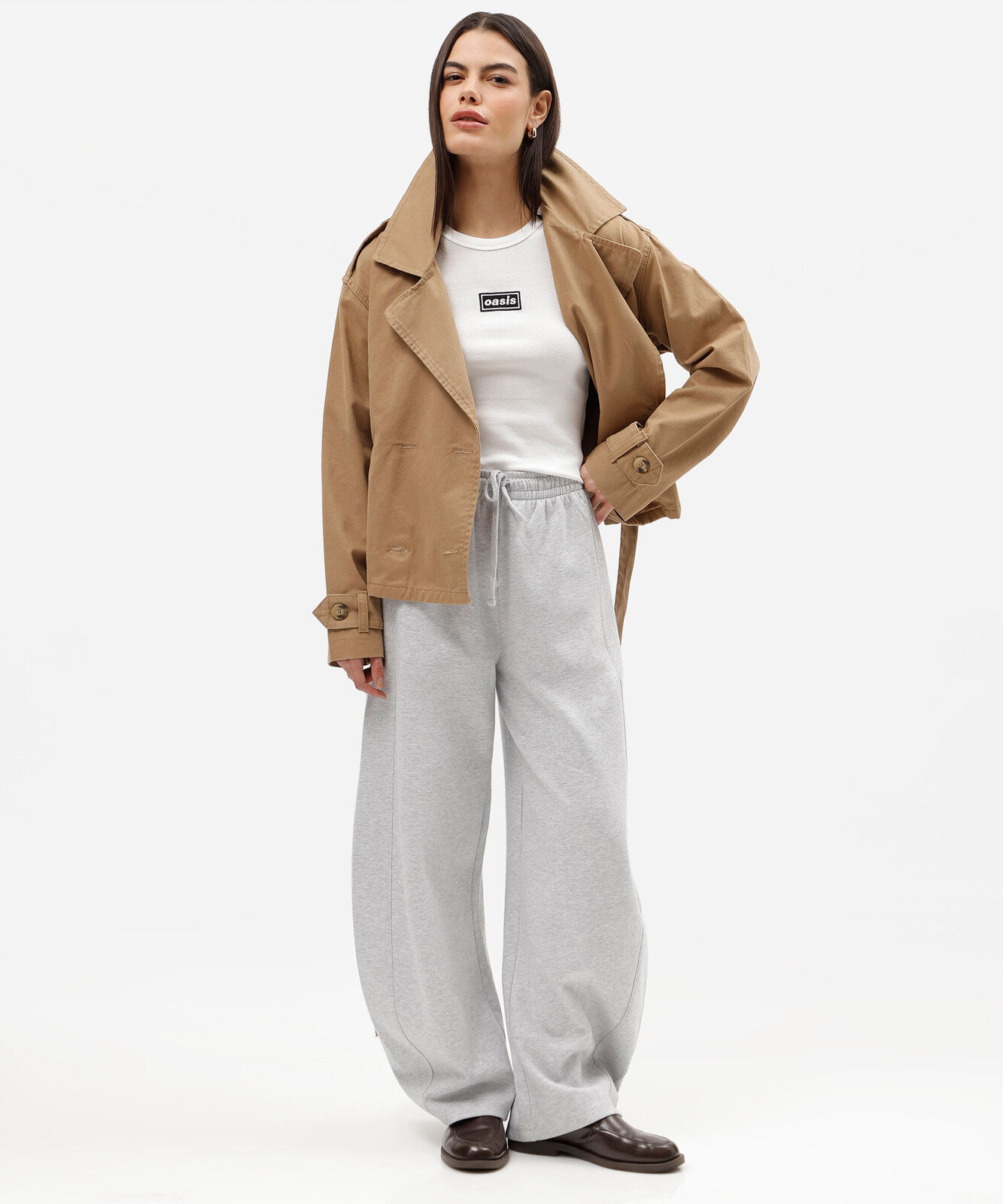 regata feminina de algodão canelada oasis off white