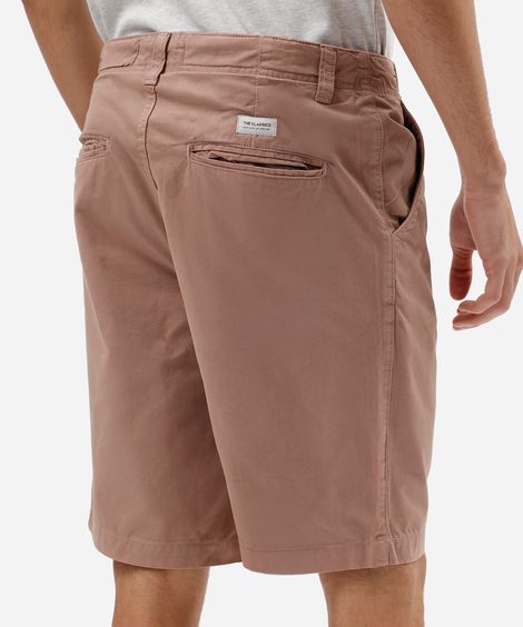 bermuda masculina reta chino rosa