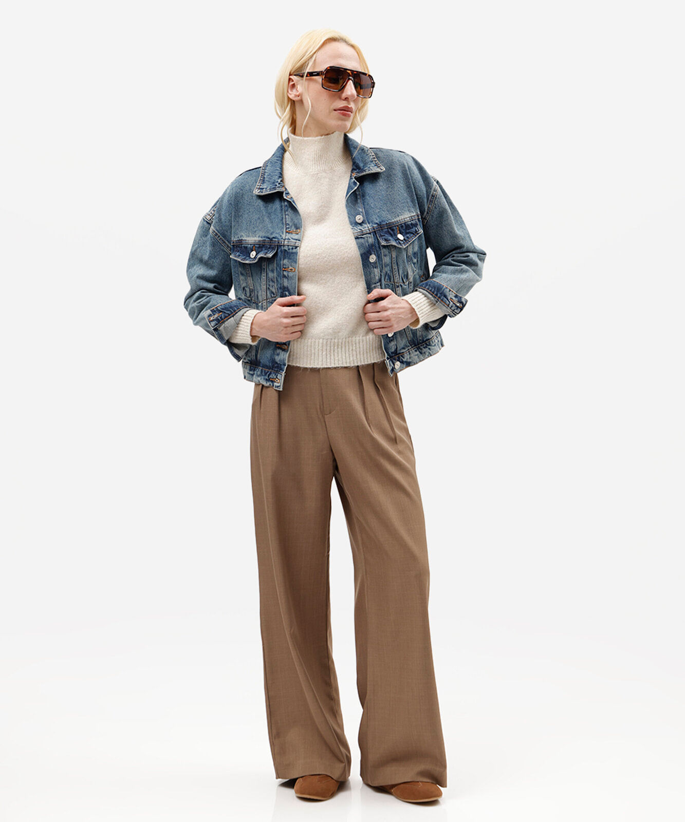 jaqueta jeans feminina azul