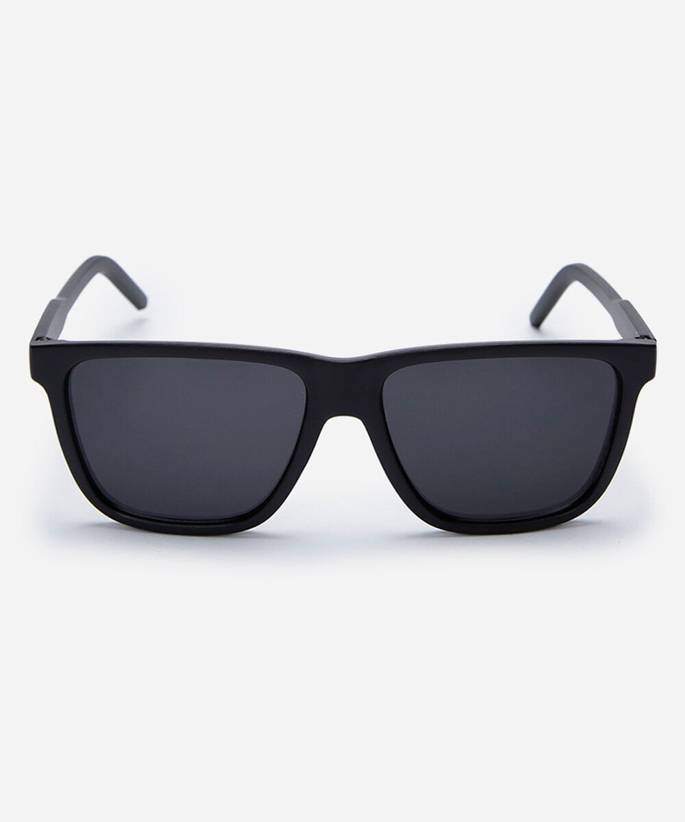 óculos de sol masculino quadrado de acetato preto
