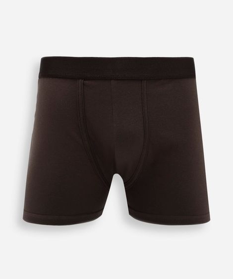 cueca boxer masculina de algodão marrom