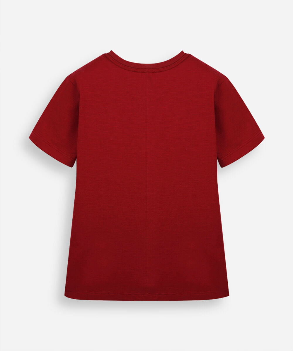 kit de 3 camisetas infantil de algodão manga curta colorido