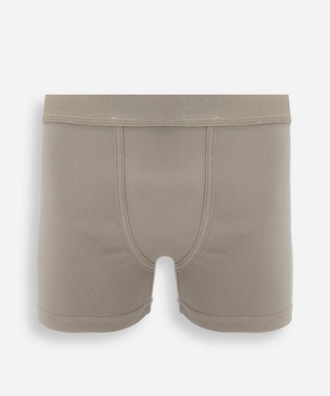 cueca boxer masculina de algodão bege