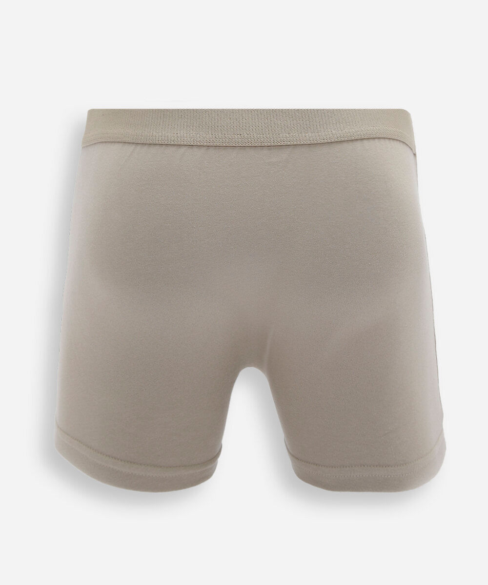 cueca boxer masculina de algodão bege