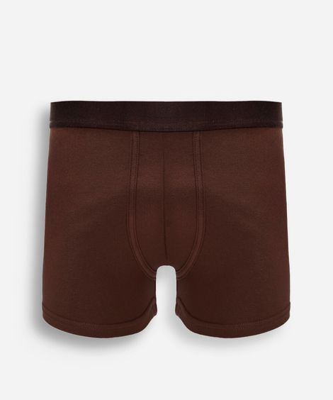 cueca boxer masculina de algodão marrom