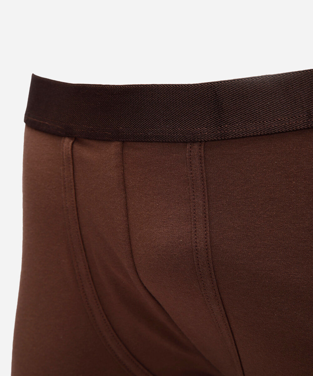 cueca boxer masculina de algodão marrom