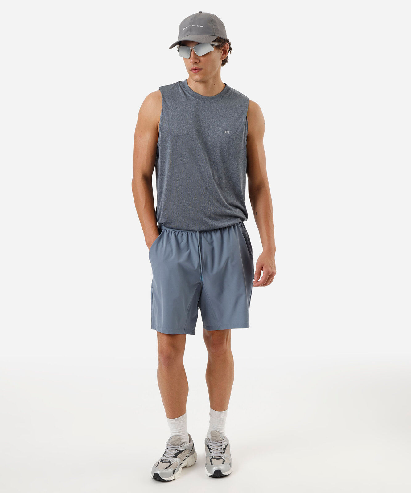 regata machão masculina esportiva azul