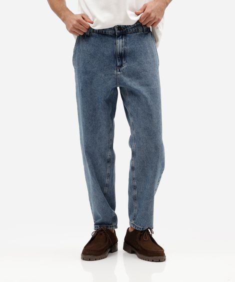 calça chino masculina jeans azul