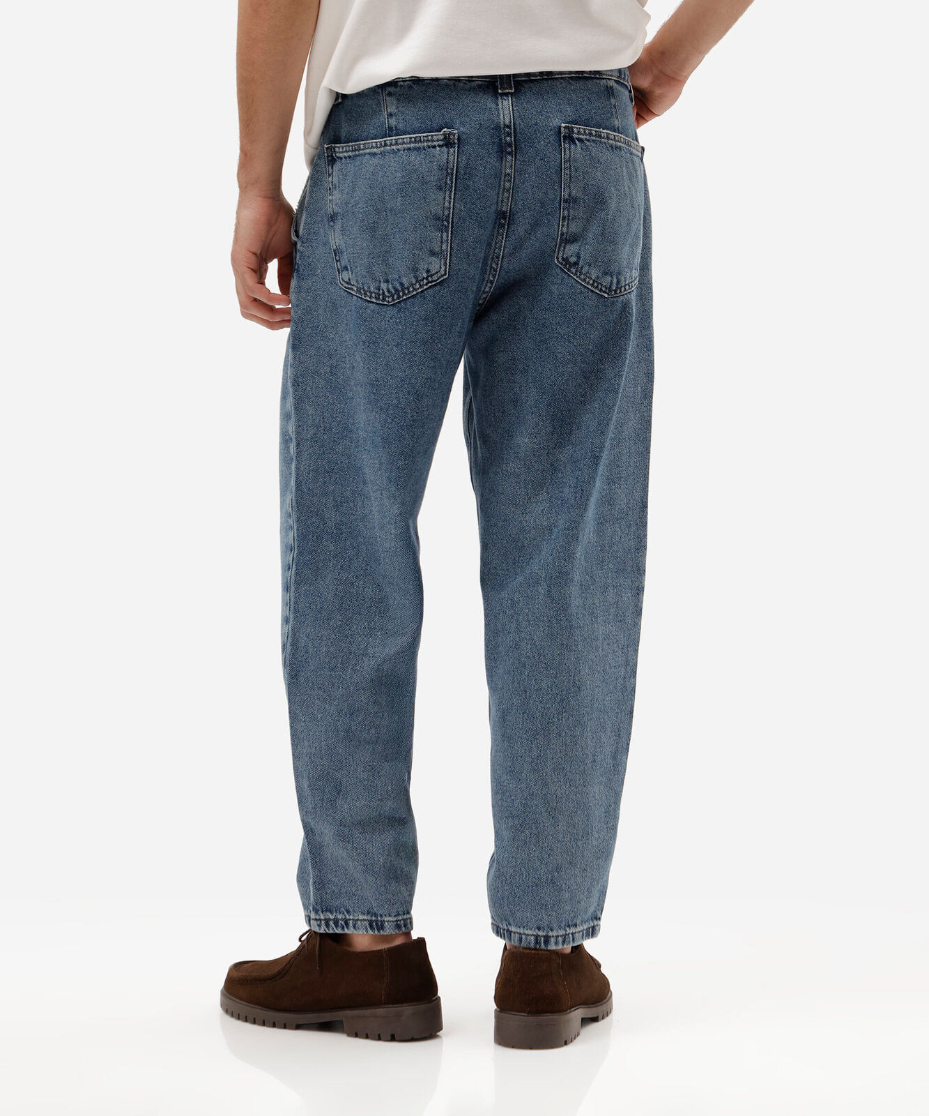 calça chino masculina jeans azul