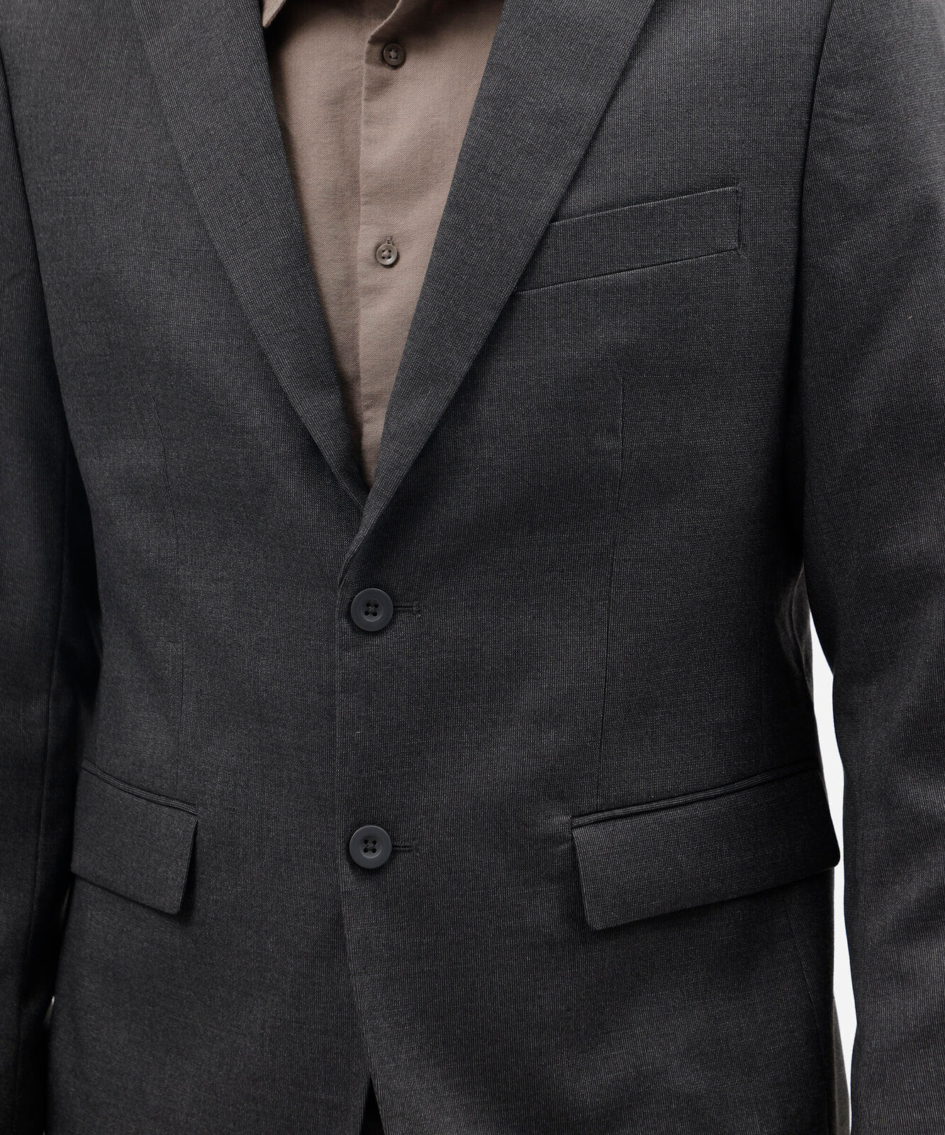 blazer de alfaiataria masculino com bolsos cinza