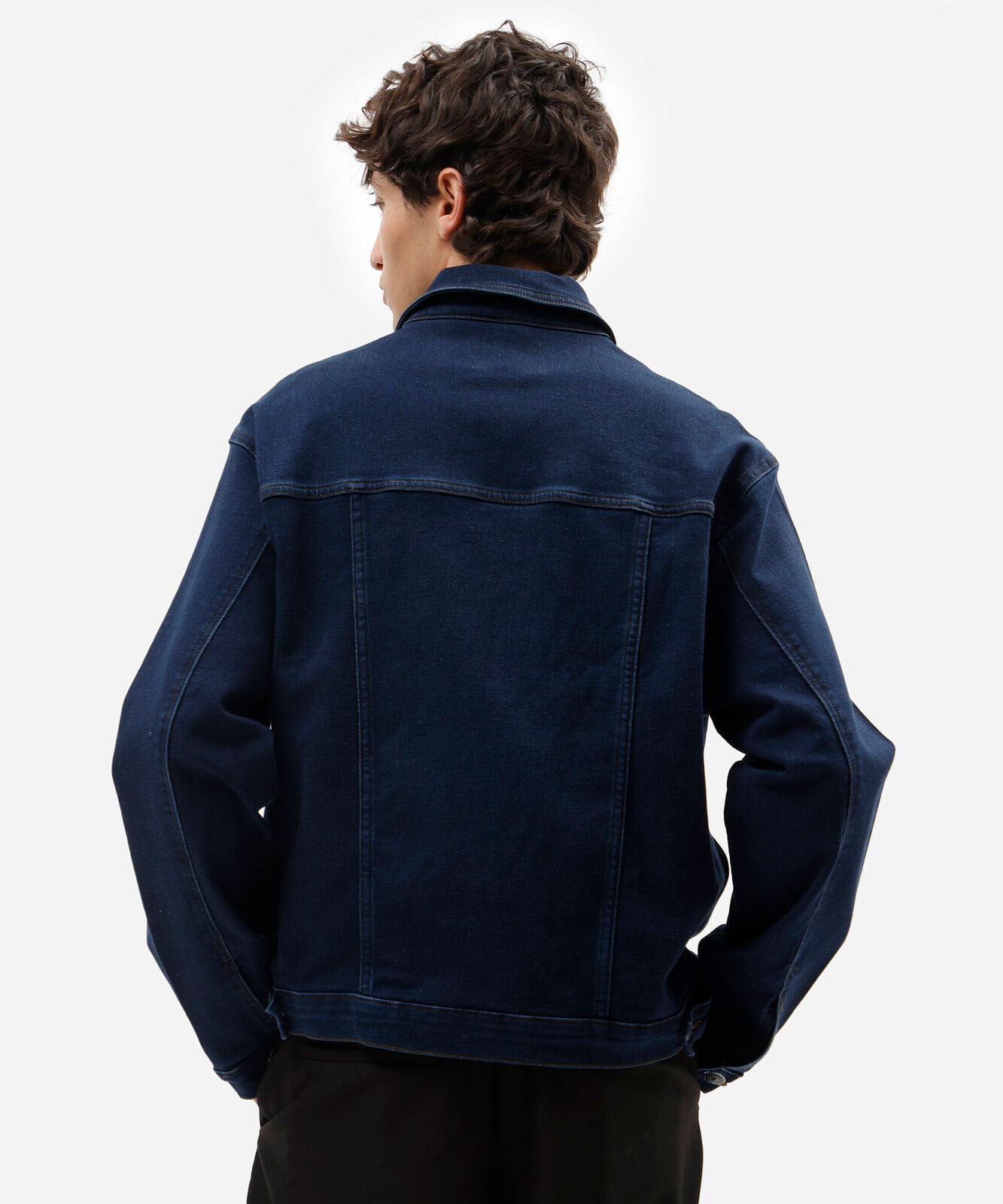 jaqueta masculina jeans azul